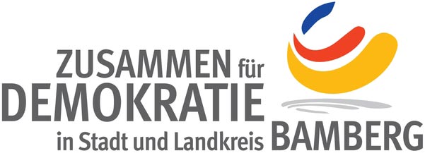 Logo: Zusammen für die Demokratie in Stadt und Landkreis Bamberg 